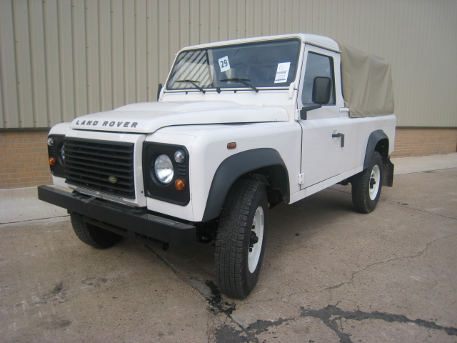 Unused Land Rover Defender 110 pick up LHD puma - Govsales of mod surplus ex army trucks, ex army land rovers and other military vehicles for sale